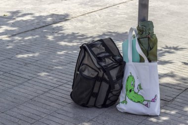 Perspektif çekim geri-packat Tren İstasyonu Türkiye'de seyahat