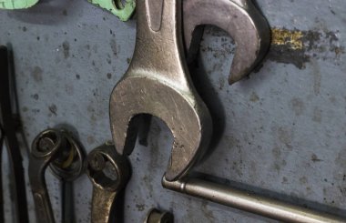 metal aracı tamir dükkanı'nın yakın çekim shot