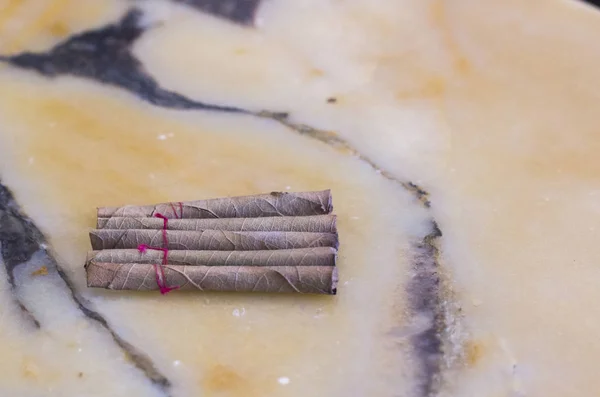 Close Shoot Dari Manmande Tradisional India Rokok Bidi — Stok Foto