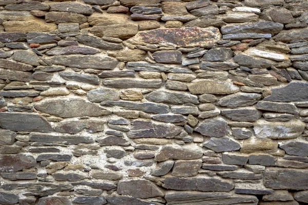 Tiro Frontal Textura Parede Pedra Alvenaria Antiga — Fotografia de Stock