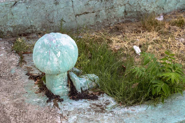 Nahaufnahme Eines Alten Osmanischen Grabes Mit Grüner Farbe — Stockfoto