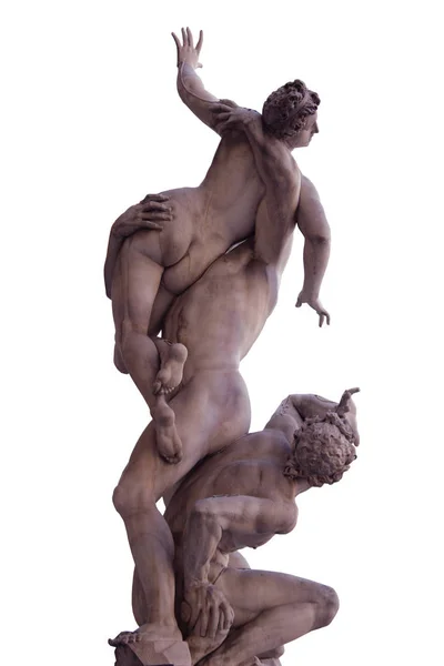在佛罗伦萨的古大理石文艺复兴希腊神话雕塑孤立拍摄 — 图库照片