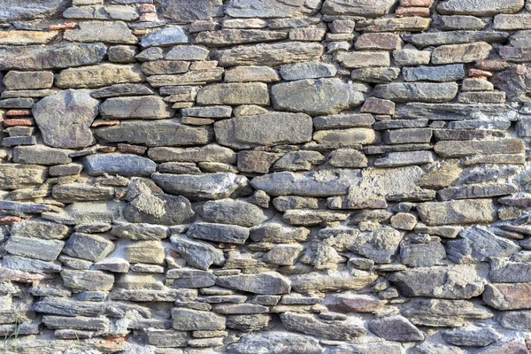 Clean Shoot Contrast Masonry Stone Wall Made Turkish Wall Craftsman — Stock Photo, Image