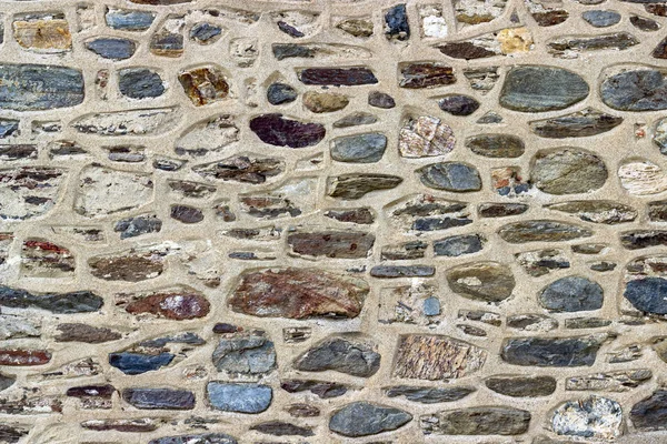 Front Shoot Masonry Colorful Stone Wall Texture Sample — Stock Photo, Image