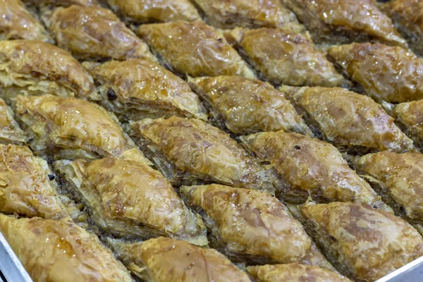 Brote Cerca Tradicional Baklawa Dulce Turca — Foto de Stock