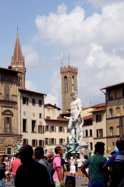 Eski Floransa'da kare heykel mermer rönesans Yunan mitolojisinde için dikey çekim