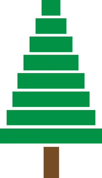 Açıklayıcı renkli yeşil ve kahverengi Noel ağacı tasarım