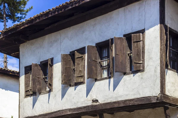 Safranbolu 'da eski taş duvarcılık geleneksel Türk evinin beuatiful çekimi