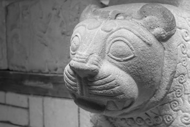 Antik Anadolu Hitit uygarlığı el yapımı taş yapı heykel