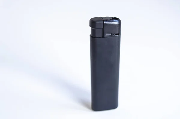 Open Front Shoot Vertical Black Lighter White Surface — Stock Photo, Image