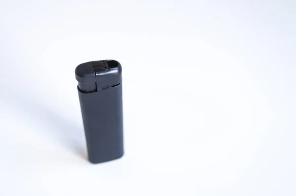 Perspective Open Shoot Vertical Black Lighter White Surface — Stock Photo, Image