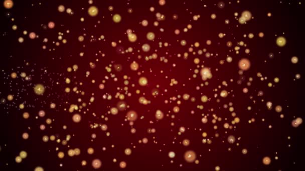 Ruby Jubilee Greeting Card Text Sparkling Particles Shiny Background Celebration — Stock Video