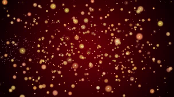2020贺卡文本与波光粼粼的微粒闪亮的背景为庆祝 — 图库视频影像