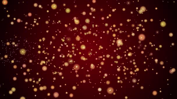 お祝いのスパーク リング粒子の光沢のある背景を持つ幸せなイースターのグリーティング カード テキスト メッセージ 休日イベント — ストック動画