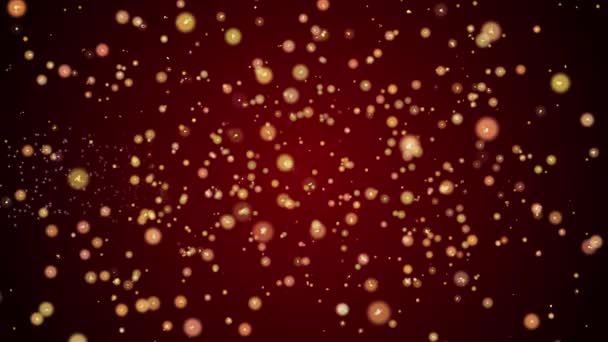元宵节贺卡文本与闪闪发光的粒子闪亮的背景为庆祝 — 图库视频影像