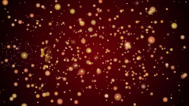 お祝いのスパーク リング粒子の光沢のある背景のナヴラトリ グリーティング カード テキスト メッセージ 休日イベント — ストック動画