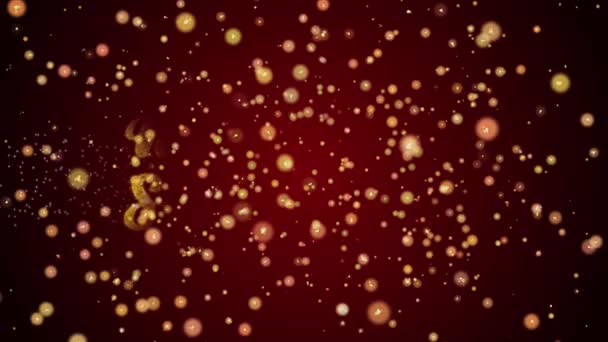 Makar Sankranti Grußkarte Text Mit Funkelnden Partikeln Glänzenden Hintergrund Für — Stockvideo