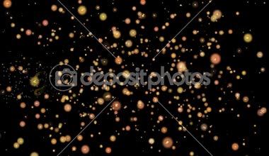 Mutlu babalar günü soyut parçacıklar ve havai fişek tebrik kartı metin festivaller, Etkinlikler, tatil, parti, kutlama için parlak siyah arka plan ile.