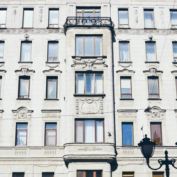 Facade of the building in Saint Petersburg