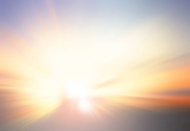 Renkli gökyüzü kavramının arkaplanı: Alacakaranlık rengi gökyüzü ve bulutlarla dramatik gün batımı