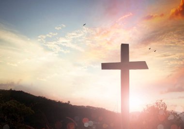 Kilise office için arka plan resmi: christian ve İsa Mesih Cross sembolü