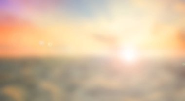 Dünya Çevre Günü kavramı: güneş ışığı ve soyut bulanık sonbahar gündoğumu arka plan