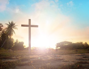 İsa 'nın çarmıha gerilmesi - Gün batımında Haç