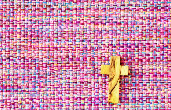 Christian Cross Appears Bright Sky Background — Stock Photo, Image