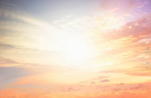 Pôr Sol Dramático Céu Nascente — Fotografia de Stock