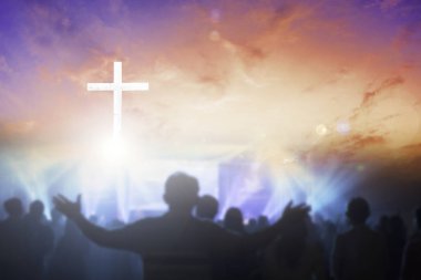 Hıristiyan kavramı arka plan: Eucharist terapi korusun Tanrı yardım tövbe Katolik Paskalya oruç zihin dua. 