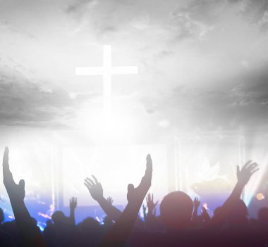 Hıristiyan kavramı arka plan: Eucharist terapi korusun Tanrı yardım tövbe Katolik Paskalya oruç zihin dua. 