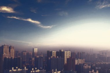 Çevre koruma kavramı: ağır kirli hava ile büyük şehirler