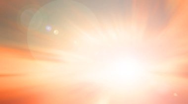 Dünya Çevre Günü kavramı: güneş ışığı ve soyut bulanık sonbahar gündoğumu arka plan