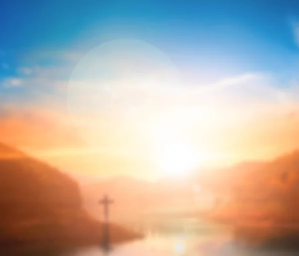 Frälsning Koncept Korset Symbol För Jesus Kristus Och Guds Kyrka — Stockfoto