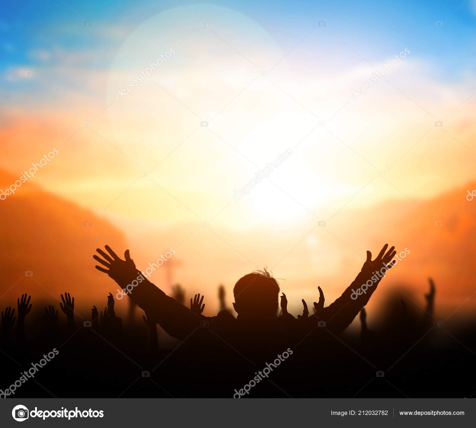 praise and worship silhouette