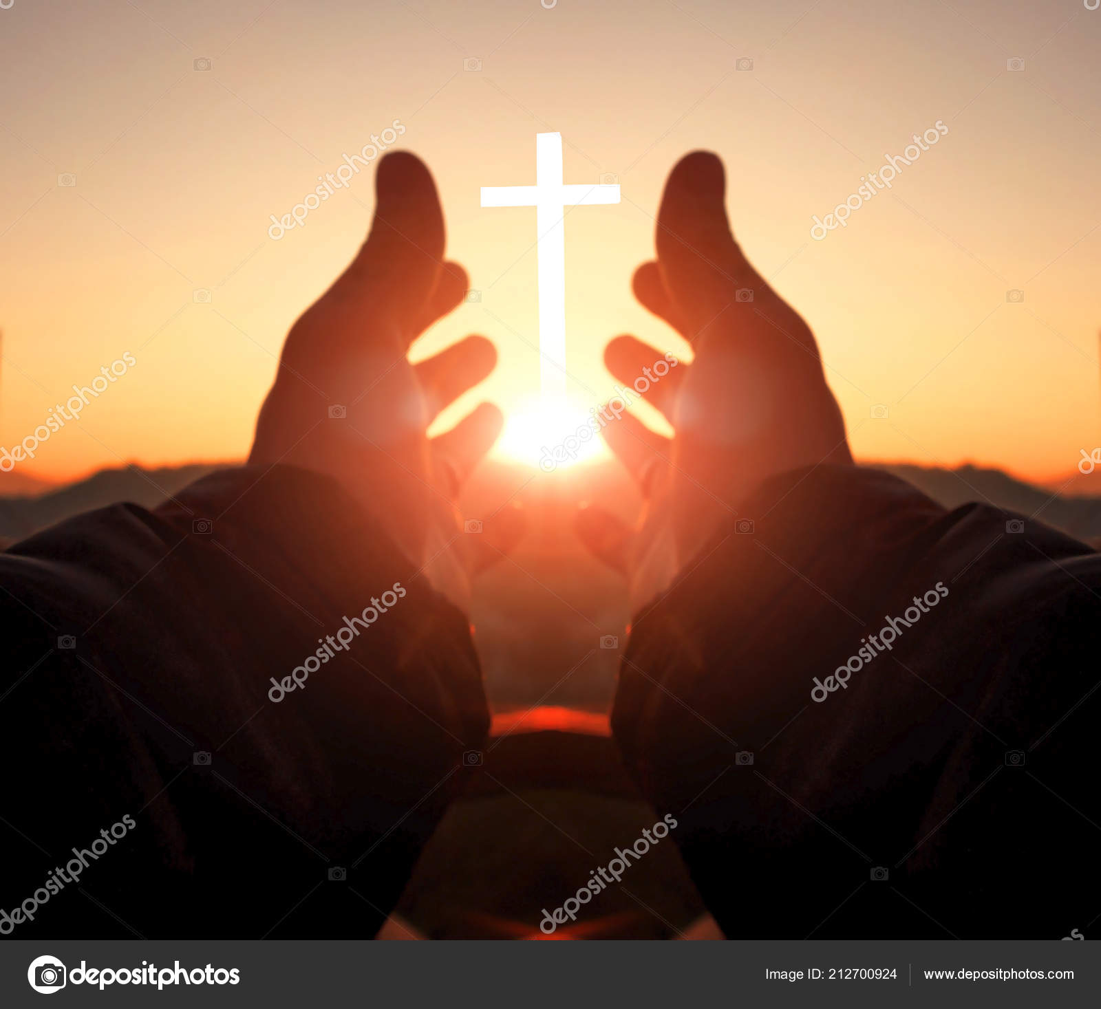 Prayer Worship Concept Human Hands Open Palm Worship — Stock Photo