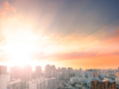 Dünya kenti gün kavramı: Kalabalık yüksek katlı binalar büyük şehirlerde