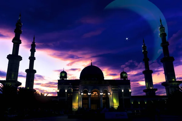 Conceito Islâmico Bela Grande Mesquita — Fotografia de Stock