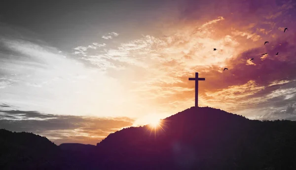 Concepto Navidad Cruz Cristo Jesús — Foto de Stock