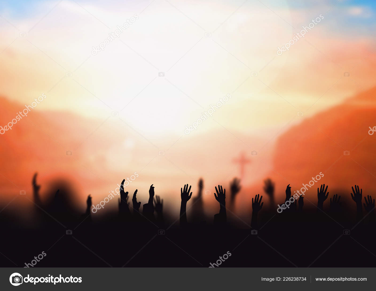 Worship Concept Worship Praise God — Stock Photo © paulshuang 226238734