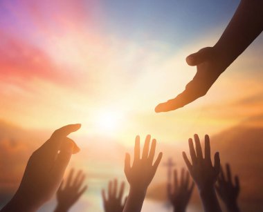 Uluslararası insan Dayanışma günü kavramı: el kavramı ve barış Uluslararası günü yardım