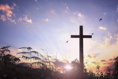 İsa 'nın kavramı: Sabah güneş doğarken çapraz geçiş