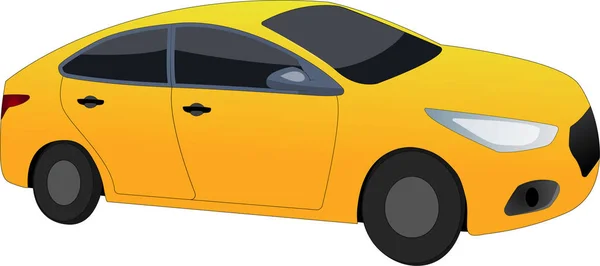 sarı-turuncu spor araba vektör grafiği