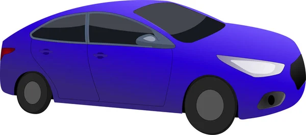 Graphique Vectoriel Voiture Sport Bleu Foncé — Image vectorielle