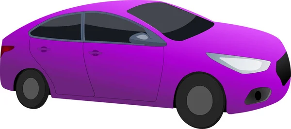  Mor spor araba vektör grafiği