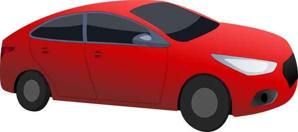 Kırmızı spor araba vektör grafiği