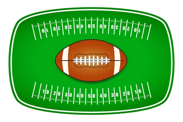 Americký fotbal zadní strana návrh štítku — Stockový vektor