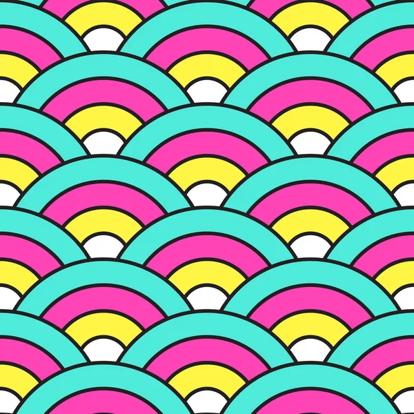 Seamless modeli şirin gökkuşağı retro ejderha ölçekler