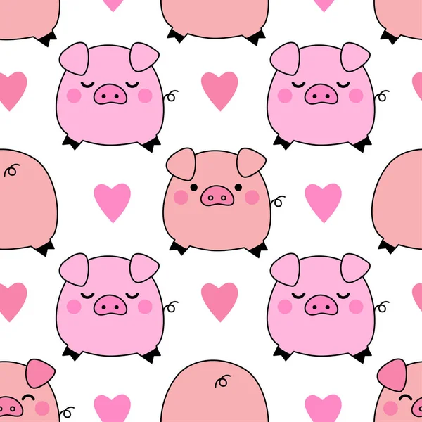 Lindo bebé cerdo imágenes de stock de arte vectorial | Depositphotos