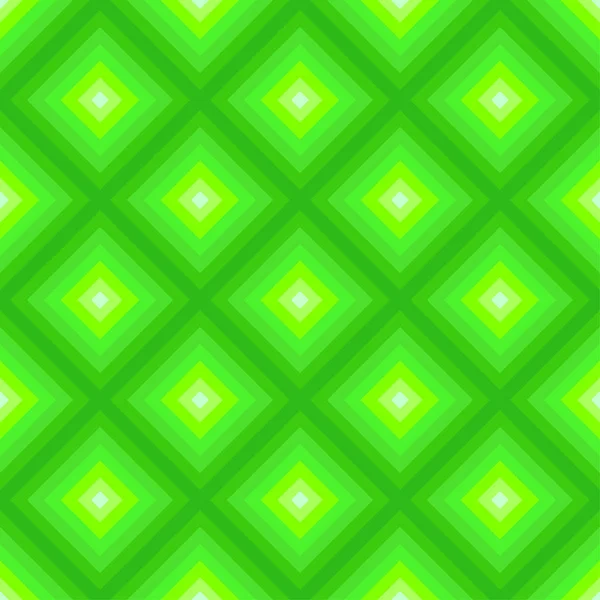 Geometric Abstract Background with Diamond shapes as mosaic pattern in trendy 2019 color UFO Green — Stock Vector